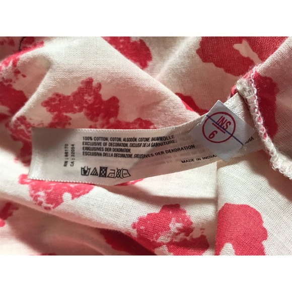 Anthropologie MERMAID Printed Tunic size XS Cover Up Notch Neck Tassels - Picture 12 of 16